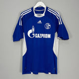 Shop 2008/10 SCHALKE FARFAN #17 HOME SHIRT (M) ADIDAS, classic football shirts, vintage football shirts & retro soccer jerseys at Cult Kits