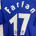 Shop 2008/10 SCHALKE FARFAN #17 HOME SHIRT (M) ADIDAS, classic football shirts, vintage football shirts & retro soccer jerseys at Cult Kits