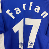 Shop 2008/10 SCHALKE FARFAN #17 HOME SHIRT (M) ADIDAS, classic football shirts, vintage football shirts & retro soccer jerseys at Cult Kits