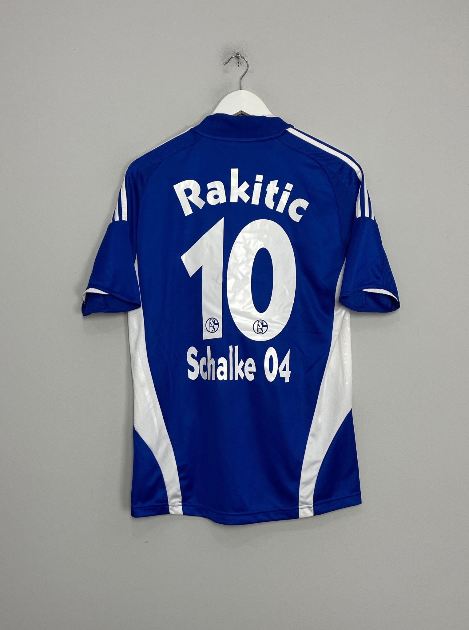 Shop 2008/10 SCHALKE RAKITIC #10 HOME SHIRT (M) ADIDAS, classic football shirts, vintage football shirts & retro soccer jerseys at Cult Kits