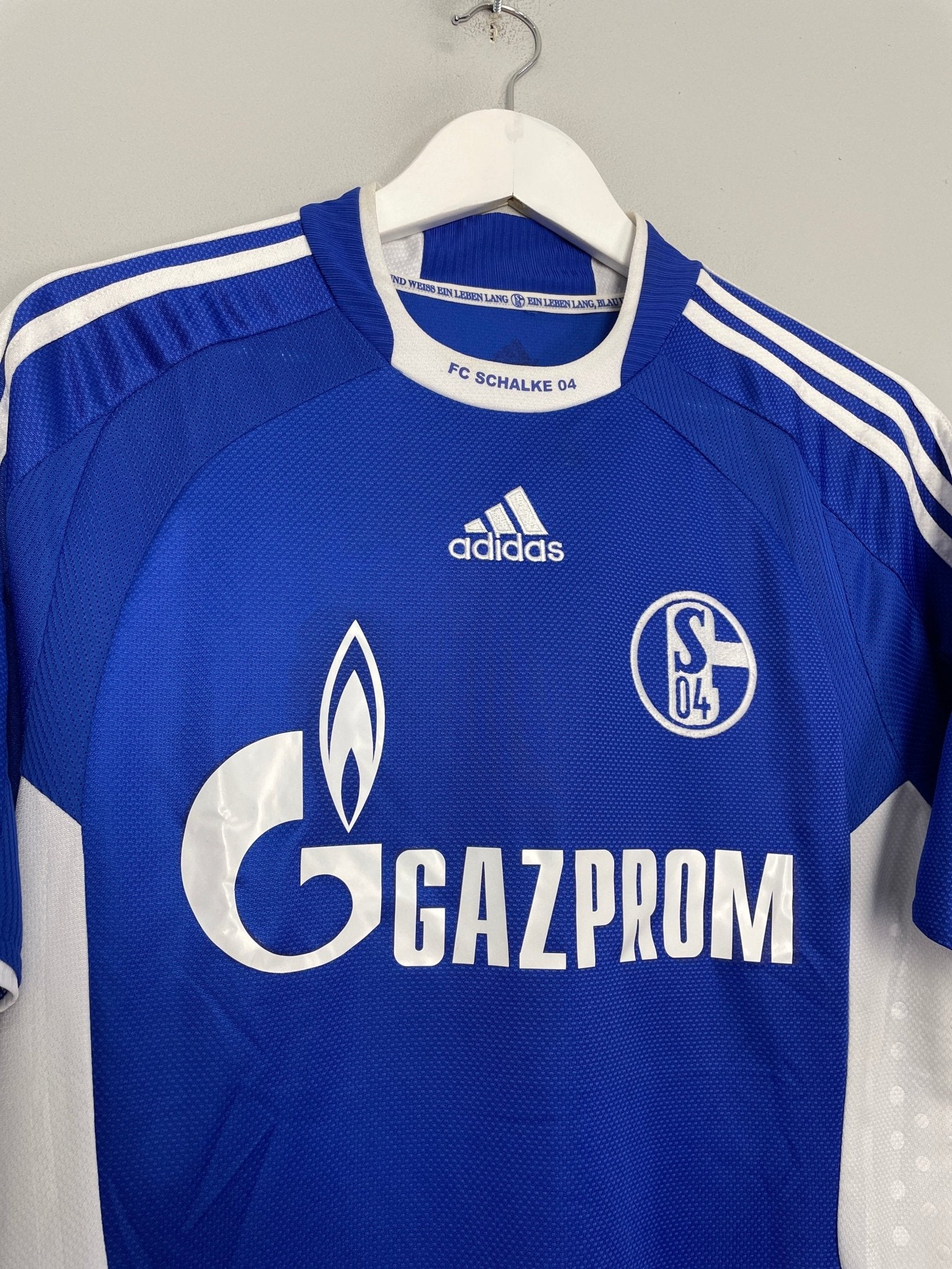 Shop 2008/10 SCHALKE RAKITIC #10 HOME SHIRT (M) ADIDAS, classic football shirts, vintage football shirts & retro soccer jerseys at Cult Kits