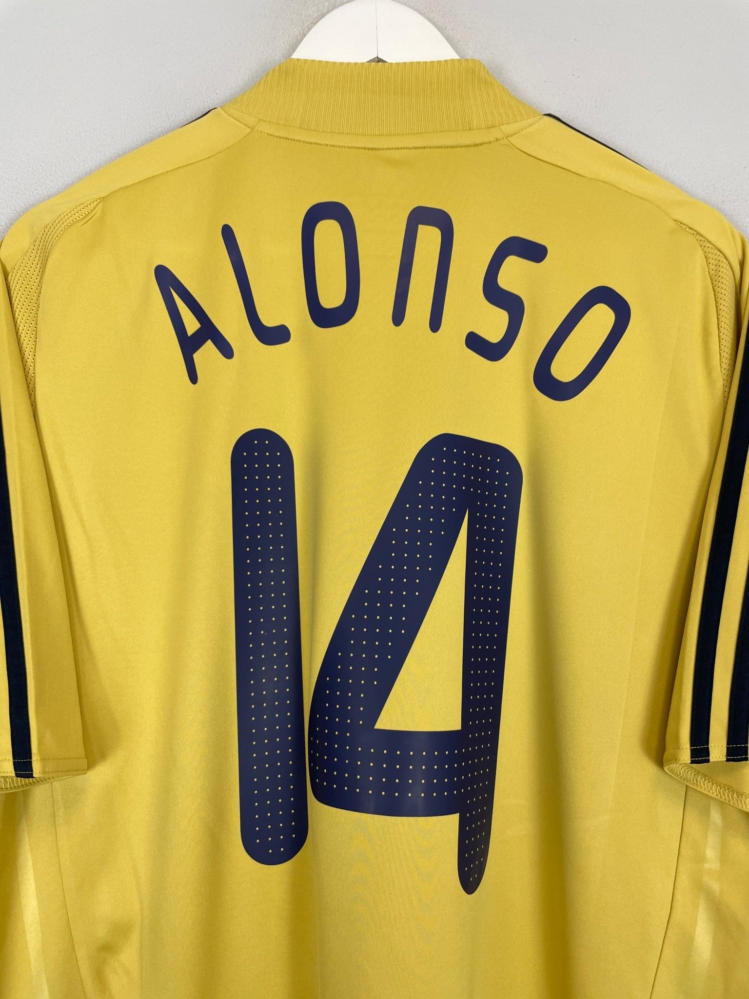 Shop 2008/10 SPAIN ALONSO #14 AWAY SHIRT (L) ADIDAS, classic football shirts, vintage football shirts & retro soccer jerseys at Cult Kits