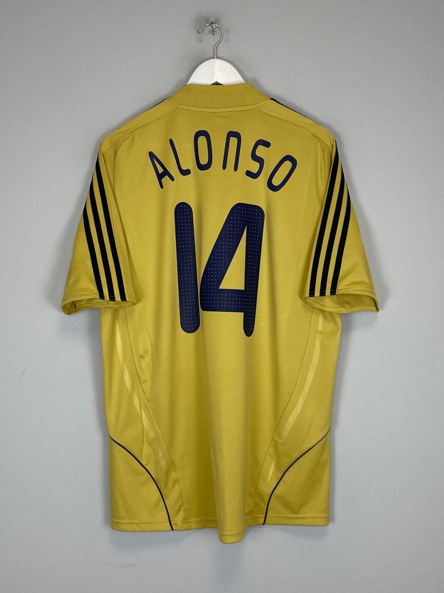 Shop 2008/10 SPAIN ALONSO #14 AWAY SHIRT (L) ADIDAS, classic football shirts, vintage football shirts & retro soccer jerseys at Cult Kits