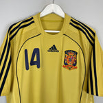 Shop 2008/10 SPAIN ALONSO #14 AWAY SHIRT (L) ADIDAS, classic football shirts, vintage football shirts & retro soccer jerseys at Cult Kits