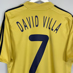 2008/10 SPAIN DAVID VILLA 7 AWAY SHIRT (M) ADIDAS - Cult Kits - Medium - Buy Vintage Football Shirts, Authentic Retro Football Shirts For Sale, Classic Football Shirts & Soccer Jersey