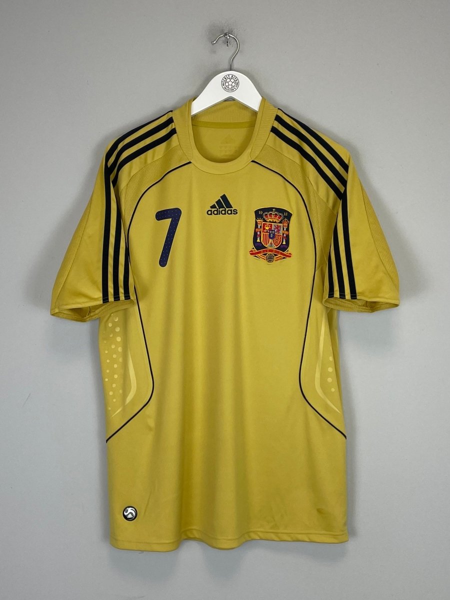 2008/10 SPAIN DAVID VILLA 7 AWAY SHIRT (M) ADIDAS - Cult Kits - Medium - Buy Vintage Football Shirts, Authentic Retro Football Shirts For Sale, Classic Football Shirts & Soccer Jersey