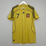 Shop 2008/10 SPAIN DAVID VILLA #7 AWAY SHIRT (XL) ADIDAS, classic football shirts, vintage football shirts & retro soccer jerseys at Cult Kits
