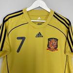 Shop 2008/10 SPAIN DAVID VILLA #7 AWAY SHIRT (XL) ADIDAS, classic football shirts, vintage football shirts & retro soccer jerseys at Cult Kits