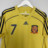Shop 2008/10 SPAIN DAVID VILLA #7 AWAY SHIRT (XL) ADIDAS, classic football shirts, vintage football shirts & retro soccer jerseys at Cult Kits