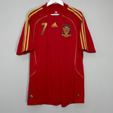 Shop 2008/10 SPAIN DAVID VILLA #7 HOME SHIRT (L) ADIDAS, classic football shirts, vintage football shirts & retro soccer jerseys at Cult Kits