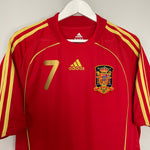 Shop 2008/10 SPAIN DAVID VILLA #7 HOME SHIRT (L) ADIDAS, classic football shirts, vintage football shirts & retro soccer jerseys at Cult Kits