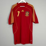 Shop 2008/10 SPAIN DAVID VILLA #7 HOME SHIRT (XL) ADIDAS, classic football shirts, vintage football shirts & retro soccer jerseys at Cult Kits