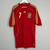 Shop 2008/10 SPAIN DAVID VILLA #7 HOME SHIRT (XL) ADIDAS, classic football shirts, vintage football shirts & retro soccer jerseys at Cult Kits