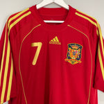 Shop 2008/10 SPAIN DAVID VILLA #7 HOME SHIRT (XL) ADIDAS, classic football shirts, vintage football shirts & retro soccer jerseys at Cult Kits