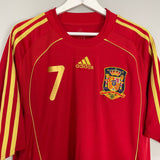 Shop 2008/10 SPAIN DAVID VILLA #7 HOME SHIRT (XL) ADIDAS, classic football shirts, vintage football shirts & retro soccer jerseys at Cult Kits