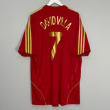 Shop 2008/10 SPAIN DAVID VILLA #7 HOME SHIRT (XL) ADIDAS, classic football shirts, vintage football shirts & retro soccer jerseys at Cult Kits
