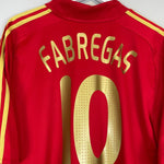 2008/10 SPAIN FABREGAS 10 HOME SHIRT (XL) ADIDAS - Cult Kits - XL - Buy Vintage Football Shirts, Authentic Retro Football Shirts For Sale, Classic Football Shirts & Soccer Jersey