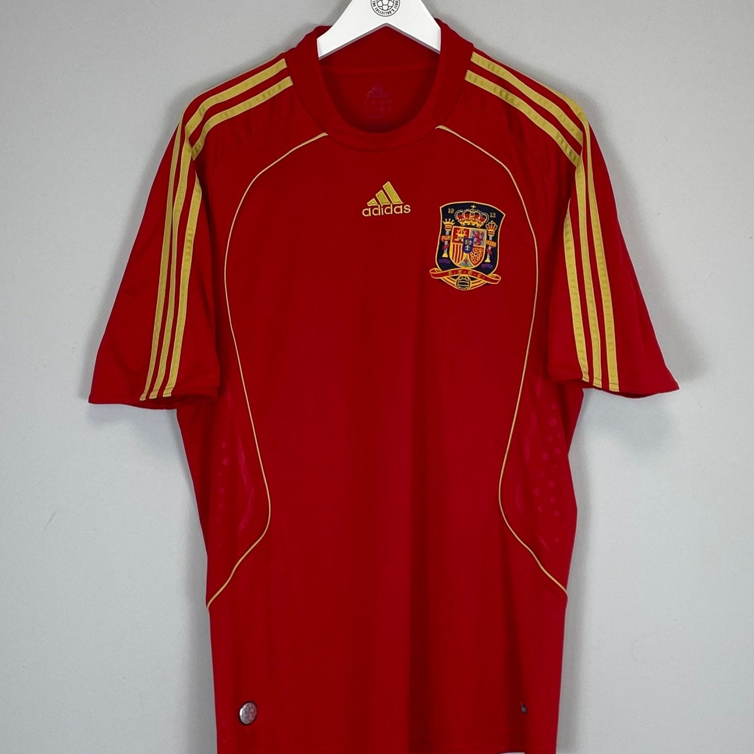 Shop 2008/10 SPAIN HOME SHIRT (L) ADIDAS, classic football shirts, vintage football shirts & retro soccer jerseys at Cult Kits
