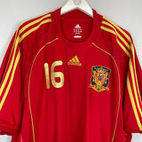2008/10 SPAIN LLORENTE 16 HOME SHIRT (XXL) ADIDAS - Cult Kits - XXL - Buy Vintage Football Shirts, Authentic Retro Football Shirts For Sale, Classic Football Shirts & Soccer Jersey