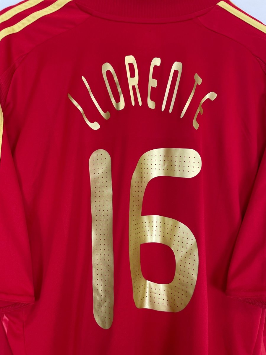 2008/10 SPAIN LLORENTE 16 HOME SHIRT (XXL) ADIDAS - Cult Kits - XXL - Buy Vintage Football Shirts, Authentic Retro Football Shirts For Sale, Classic Football Shirts & Soccer Jersey