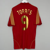Shop 2008/10 SPAIN TORRES #9 HOME SHIRT (M) ADIDAS, classic football shirts, vintage football shirts & retro soccer jerseys at Cult Kits