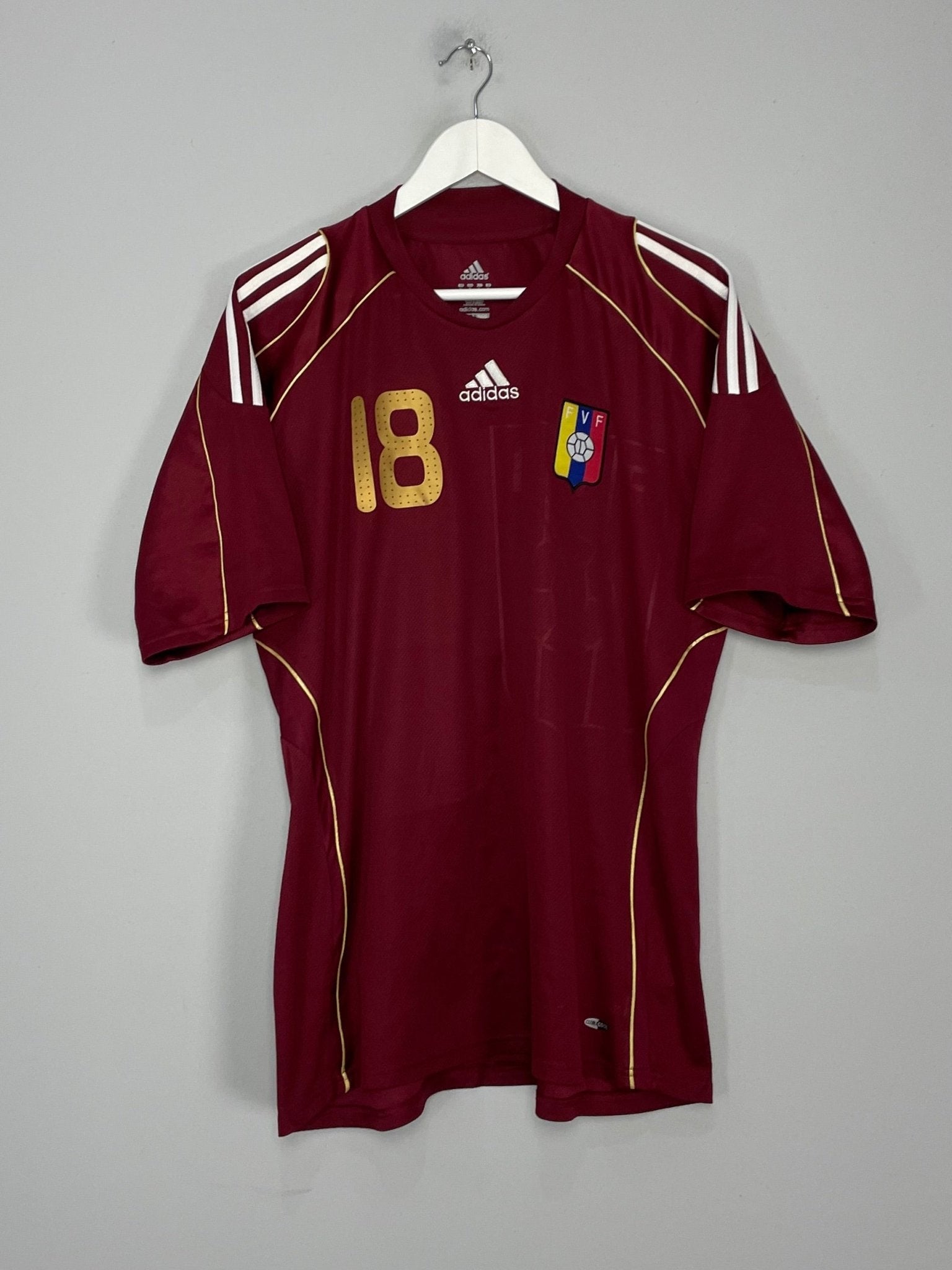 Shop 2008/10 VENEZUELA ARANGO #18 HOME SHIRT (XL) ADIDAS, classic football shirts, vintage football shirts & retro soccer jerseys at Cult Kits
