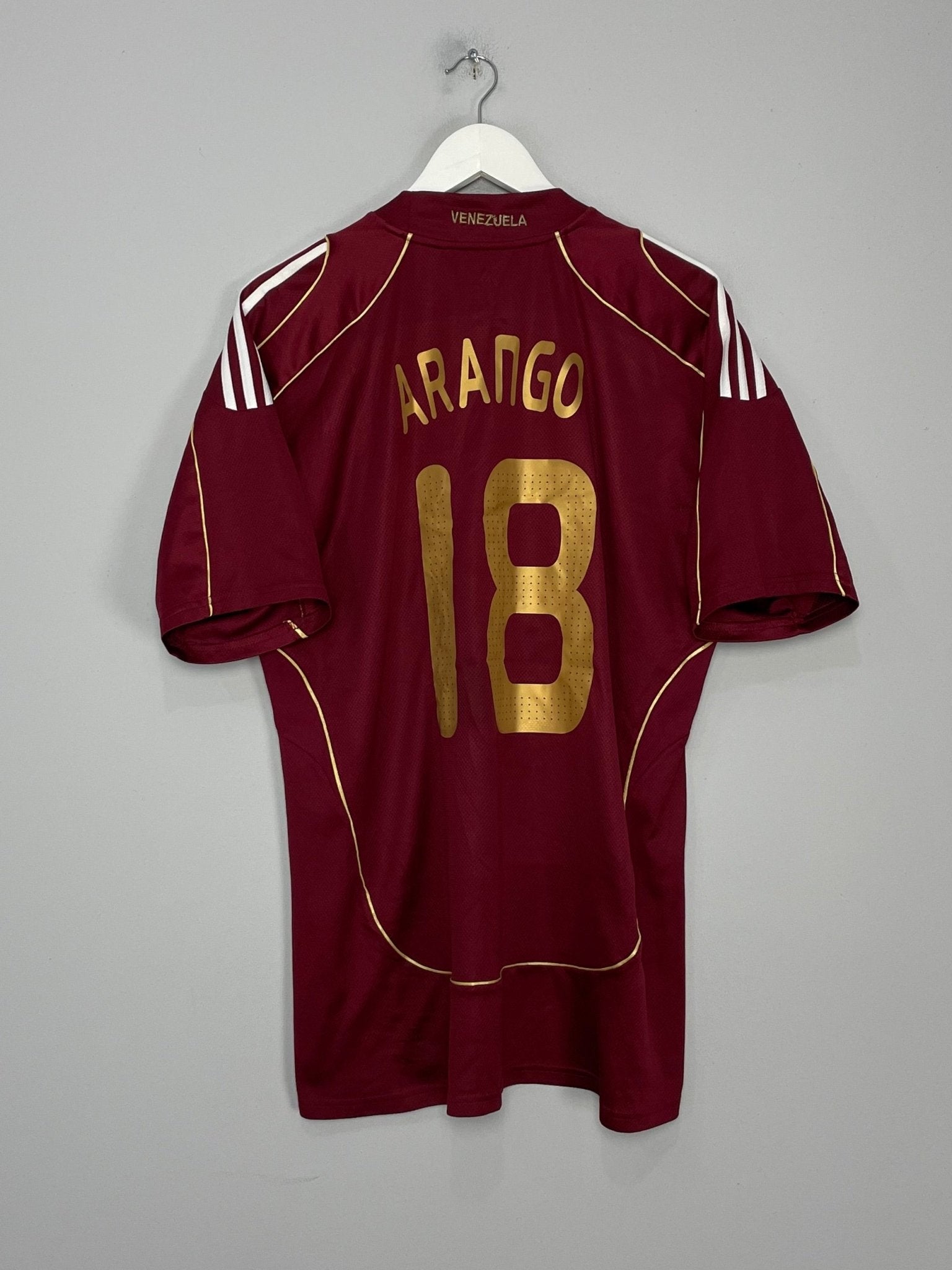 Shop 2008/10 VENEZUELA ARANGO #18 HOME SHIRT (XL) ADIDAS, classic football shirts, vintage football shirts & retro soccer jerseys at Cult Kits