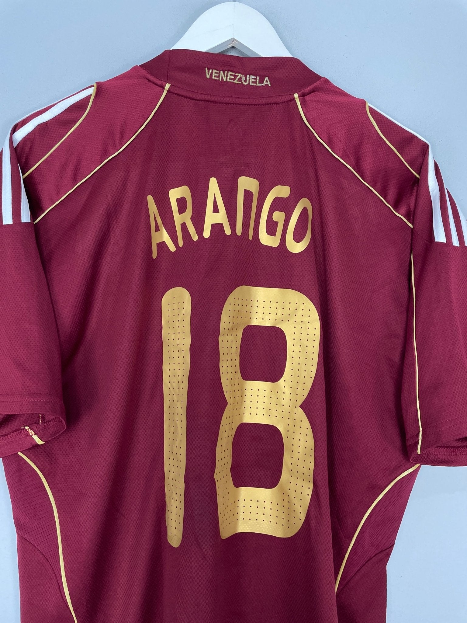 Shop 2008/10 VENEZUELA ARANGO #18 HOME SHIRT (XL) ADIDAS, classic football shirts, vintage football shirts & retro soccer jerseys at Cult Kits