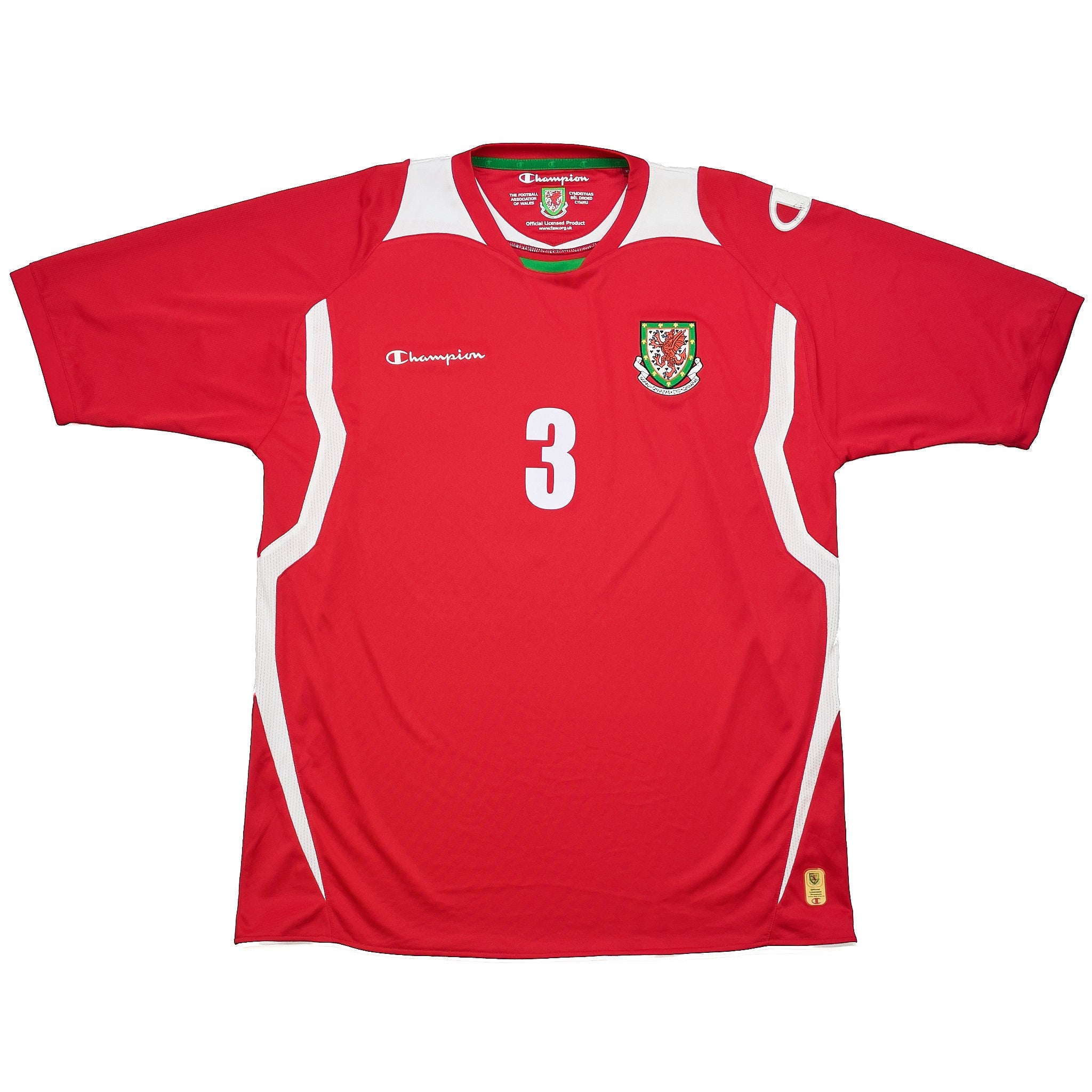 Buy 2008/10 Wales Bale 3 Home Shirt (XXL) Champion ~ Free worldwide shipping ~ Authentic Vintage Football Shirts from Cult Kits