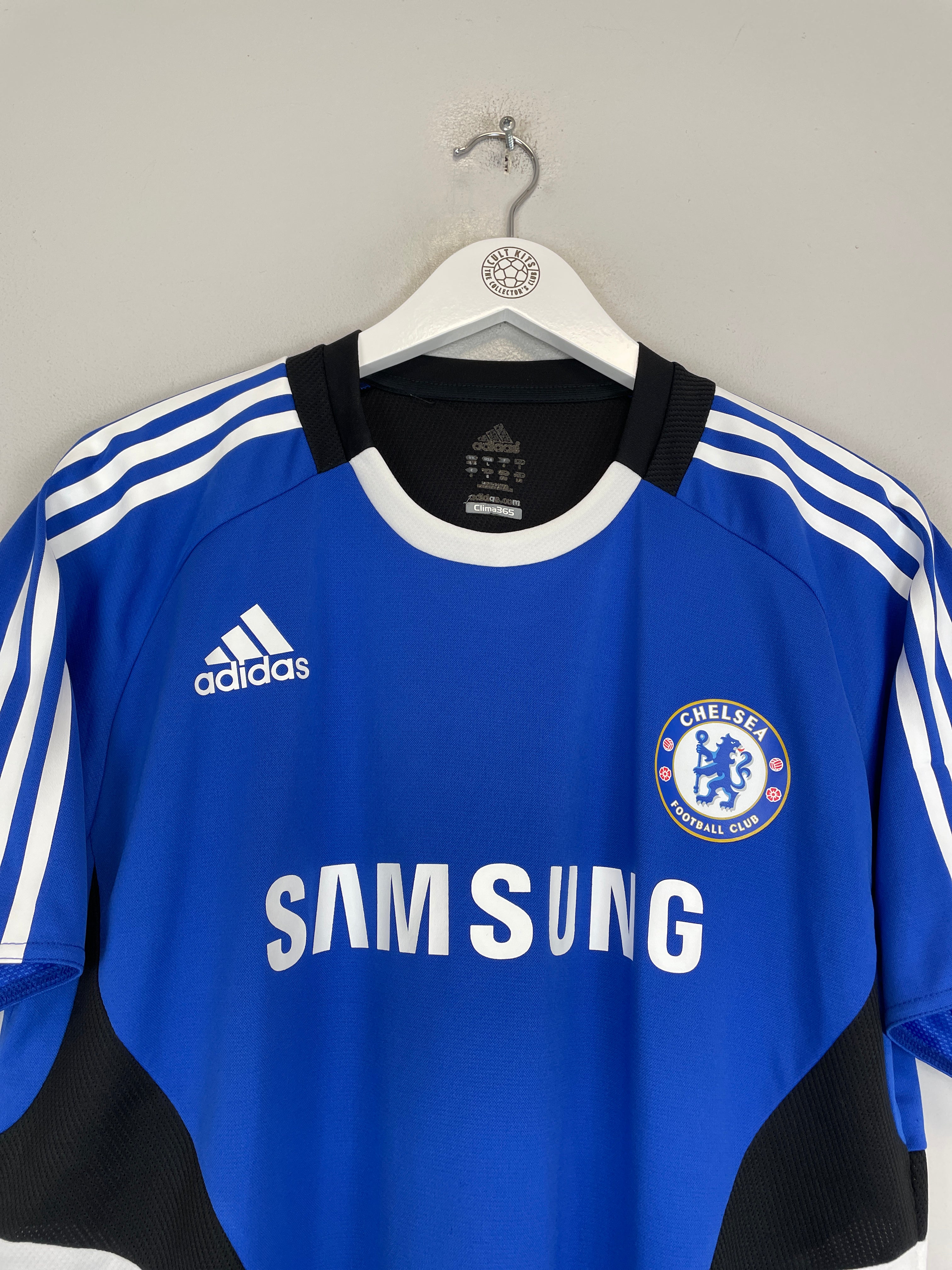 2008/09 CHELSEA TRAINING SHIRT (L) ADIDAS CLOSEUP BLUE SAMSUNG