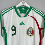 2008/09 MEXICO J.BORGETTI #9 AWAY SHIRT (L) ADIDAS BADGE LOGO COLLAR CREST 