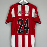 2008/09 PSV MARCELIS #24 *MATCH ISSUE + SIGNED* C/L HOME SHIRT (M) NIKE
