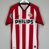 2008/09 PSV MARCELIS #24 *MATCH ISSUE + SIGNED* C/L HOME SHIRT (M) NIKE CHAMPIONS LEAGUE SPONSOR PHILIPS 