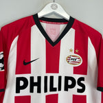 2008/09 PSV MARCELIS #24 *MATCH ISSUE + SIGNED* C/L HOME SHIRT (M) NIKE CHAMPIONS LEAGUE SPONSOR PHILIPS ZOOM