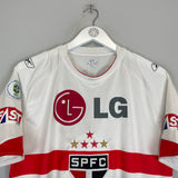 2008/09 SAO PAULO #7 HOME SHIRT (M) REEBOK LG SPFC STRIPES