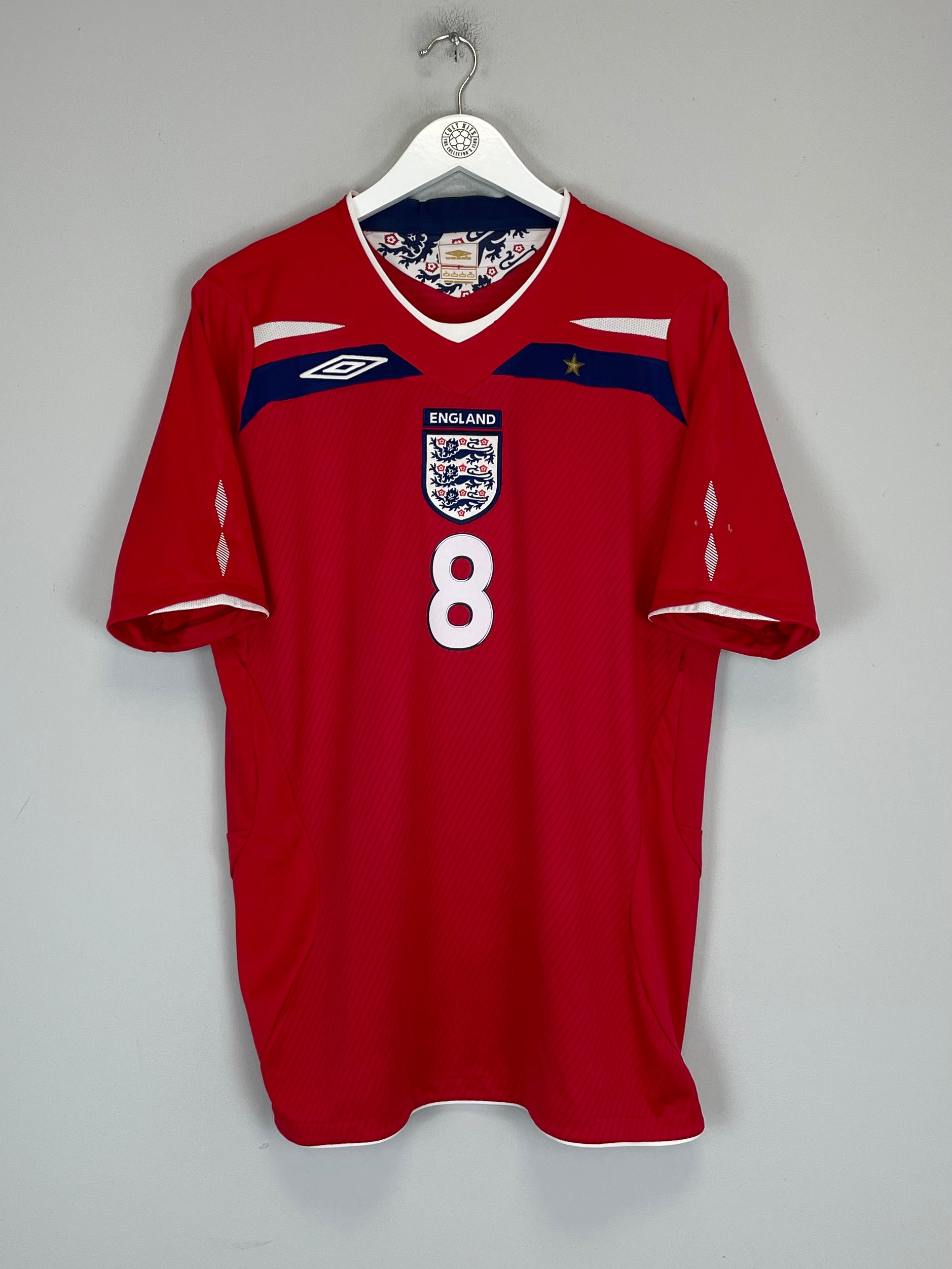 2008/10 ENGLAND LAMPARD #8 AWAY SHIRT (L) UMBRO FRANK CENTRAL