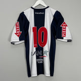 Shop 2009 ALIANZA LIMA #10 HOME SHIRT (M) MARATHON, classic football shirts, vintage football shirts & retro soccer jerseys at Cult Kits