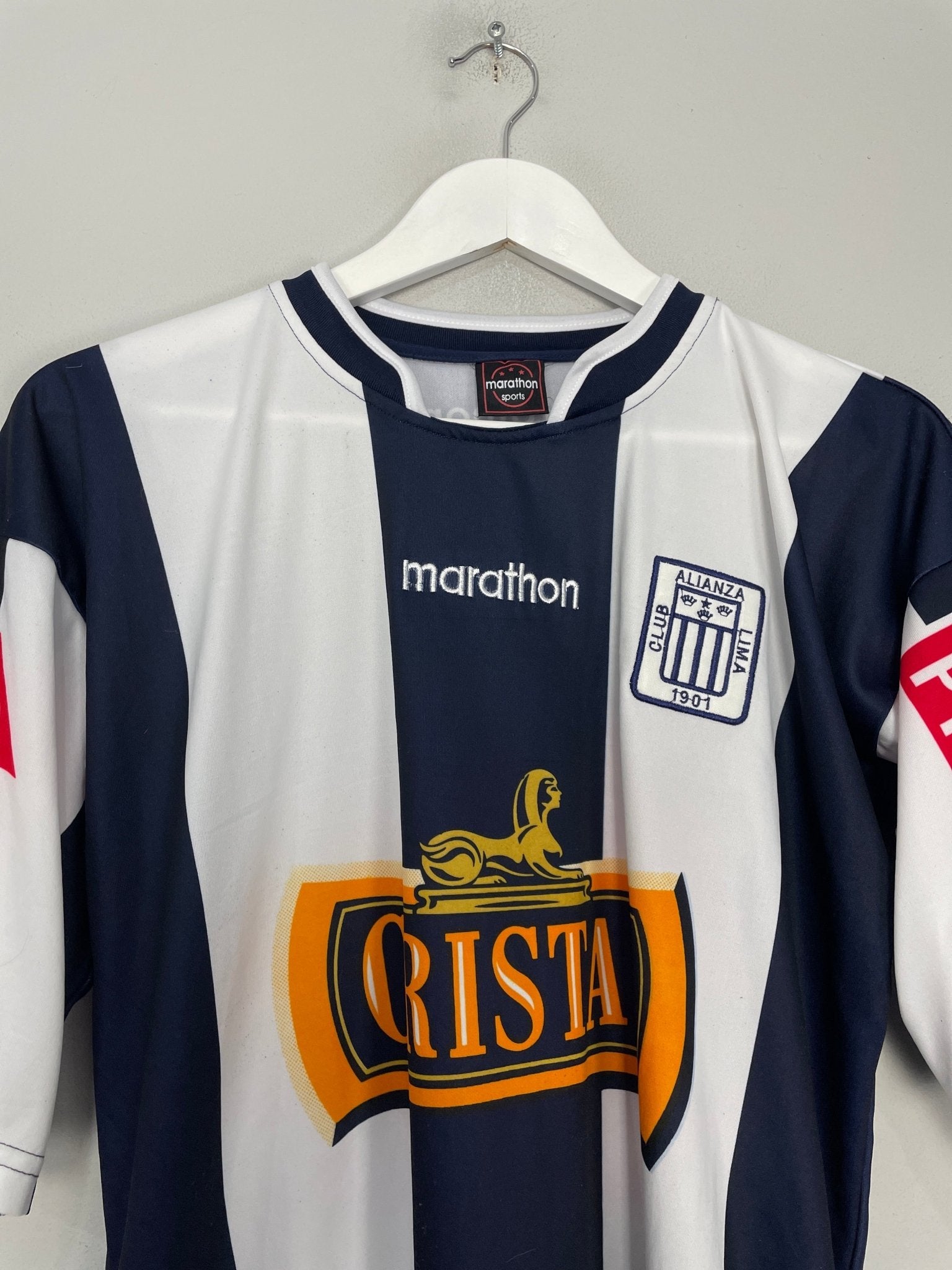 Shop 2009 ALIANZA LIMA #10 HOME SHIRT (M) MARATHON, classic football shirts, vintage football shirts & retro soccer jerseys at Cult Kits