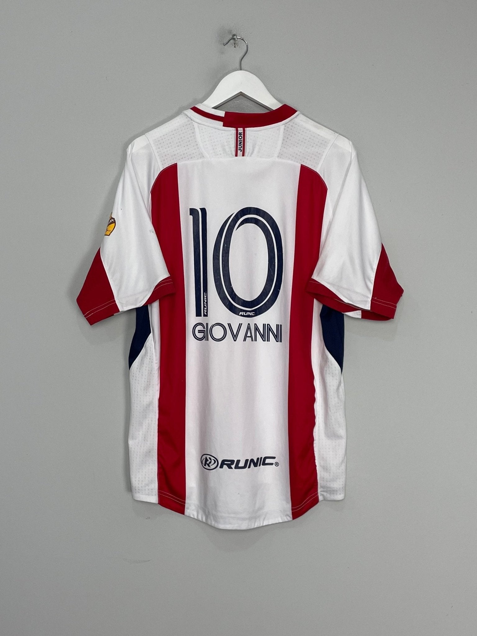 Shop 2009 JUNIOR FC GIOVANNI #10 HOME SHIRT (M) RINIC, classic football shirts, vintage football shirts & retro soccer jerseys at Cult Kits