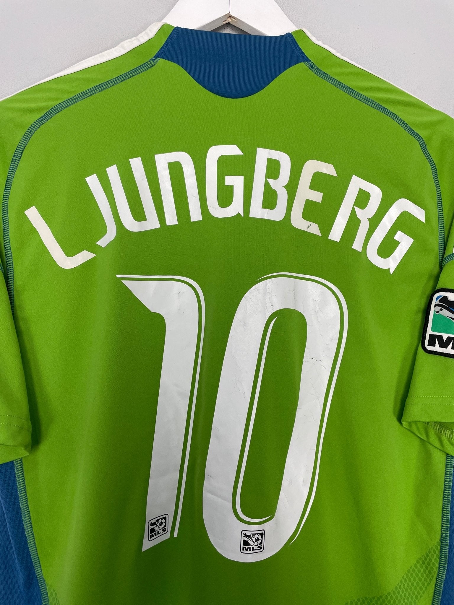 Shop 2009 SEATTLE SOUNDERS LJUNGBERG #10 HOME SHIRT (M) ADIDAS, classic football shirts, vintage football shirts & retro soccer jerseys at Cult Kits