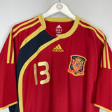 2009 SPAIN LLORENTE 13 CONFEDERATIONS CUP HOME SHIRT (XXL) ADIDAS - Cult Kits - XXL - Buy Vintage Football Shirts, Authentic Retro Football Shirts For Sale, Classic Football Shirts & Soccer Jersey
