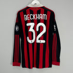 Shop 2009/10 AC MILAN BECKHAM #32 L/S C/L HOME SHIRT (M) ADIDAS, classic football shirts, vintage football shirts & retro soccer jerseys at Cult Kits