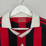Shop 2009/10 AC MILAN BECKHAM #32 L/S C/L HOME SHIRT (M) ADIDAS, classic football shirts, vintage football shirts & retro soccer jerseys at Cult Kits