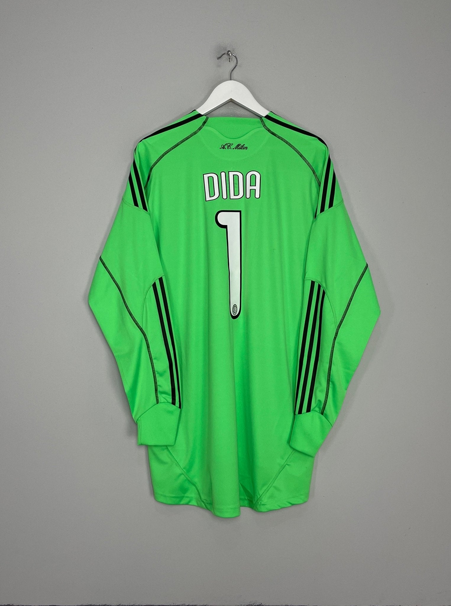 Shop 2009/10 AC MILAN DIDA #1 GK SHIRT (XXL) ADIDAS, classic football shirts, vintage football shirts & retro soccer jerseys at Cult Kits
