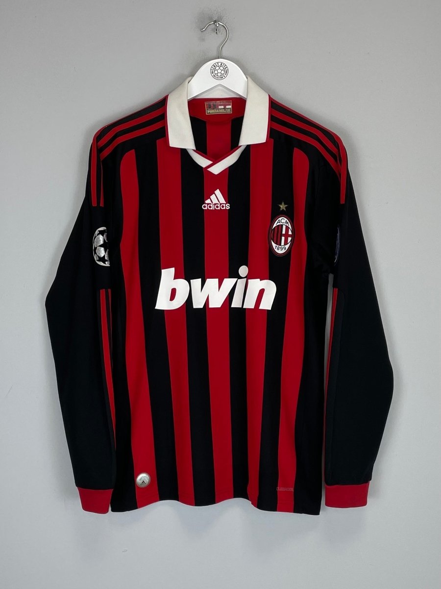 2009/10 AC MILAN INZAGHI 9 C/L L/S HOME SHIRT (M) ADIDAS - Cult Kits - Medium - Buy Vintage Football Shirts, Authentic Retro Football Shirts For Sale, Classic Football Shirts & Soccer Jersey