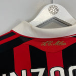 2009/10 AC MILAN INZAGHI 9 C/L L/S HOME SHIRT (M) ADIDAS - Cult Kits - Medium - Buy Vintage Football Shirts, Authentic Retro Football Shirts For Sale, Classic Football Shirts & Soccer Jersey