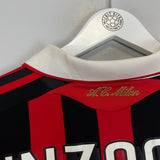 2009/10 AC MILAN INZAGHI 9 C/L L/S HOME SHIRT (M) ADIDAS - Cult Kits - Medium - Buy Vintage Football Shirts, Authentic Retro Football Shirts For Sale, Classic Football Shirts & Soccer Jersey