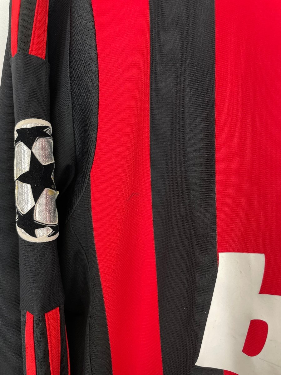 2009/10 AC MILAN INZAGHI 9 C/L L/S HOME SHIRT (M) ADIDAS - Cult Kits - Medium - Buy Vintage Football Shirts, Authentic Retro Football Shirts For Sale, Classic Football Shirts & Soccer Jersey