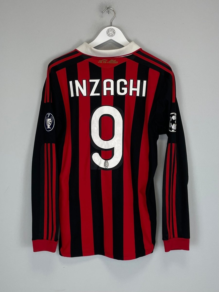 2009/10 AC MILAN INZAGHI 9 C/L L/S HOME SHIRT (M) ADIDAS - Cult Kits - Medium - Buy Vintage Football Shirts, Authentic Retro Football Shirts For Sale, Classic Football Shirts & Soccer Jersey