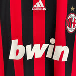 2009/10 AC MILAN INZAGHI 9 C/L L/S HOME SHIRT (M) ADIDAS - Cult Kits - Medium - Buy Vintage Football Shirts, Authentic Retro Football Shirts For Sale, Classic Football Shirts & Soccer Jersey